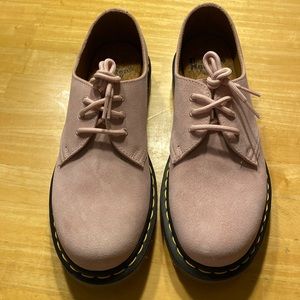 Dr. Marten’s blush suede 1461 oxfords